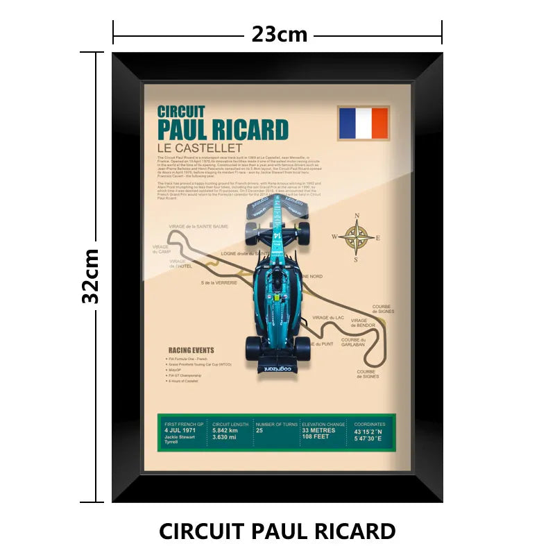 Cadre Circuit F1 Collector – Aston Martin AMR23 Fernando Alonso (1:43)