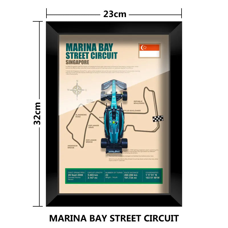 Cadre Circuit F1 Collector – Aston Martin AMR23 Fernando Alonso (1:43)