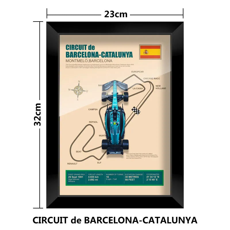 Cadre Circuit F1 Collector – Aston Martin AMR23 Fernando Alonso (1:43)