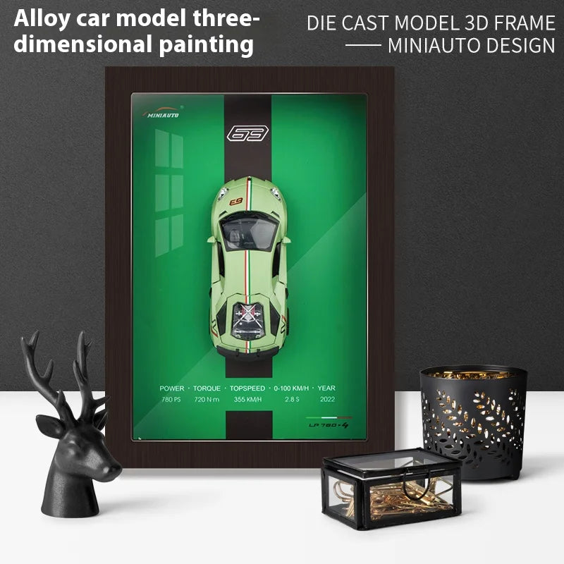 Supercar Display Frame – Miniature 1:32 en Cadre Prestige