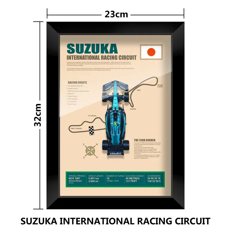 Cadre Circuit F1 Collector – Aston Martin AMR23 Fernando Alonso (1:43)