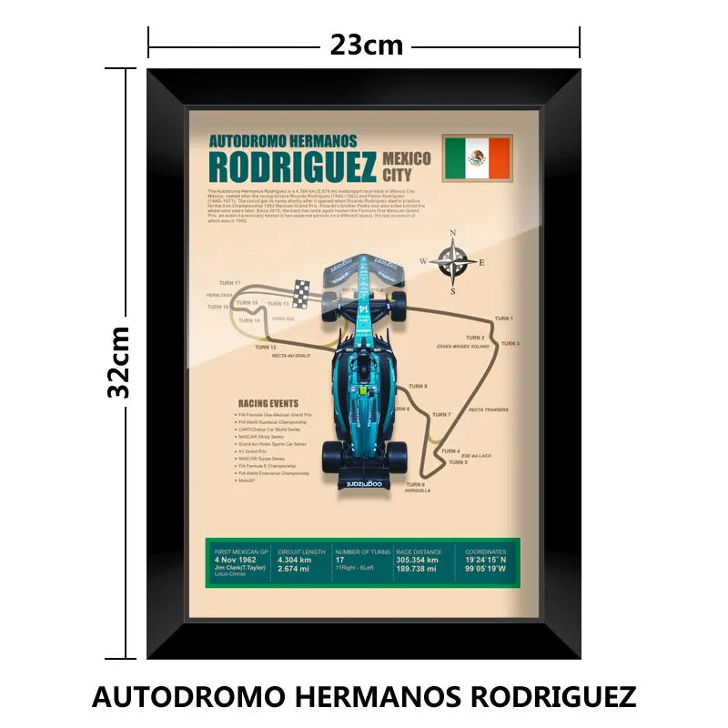 Cadre Circuit F1 Collector – Aston Martin AMR23 Fernando Alonso (1:43)