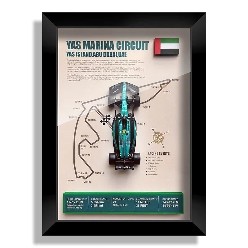 Cadre Circuit F1 Collector – Aston Martin AMR23 Fernando Alonso (1:43)