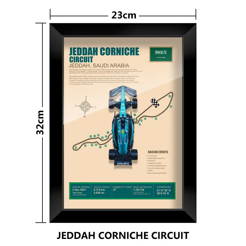 Cadre Circuit F1 Collector – Aston Martin AMR23 Fernando Alonso (1:43)