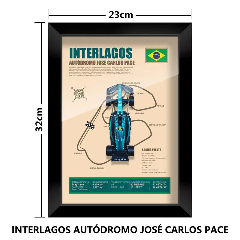 Cadre Circuit F1 Collector – Aston Martin AMR23 Fernando Alonso (1:43)