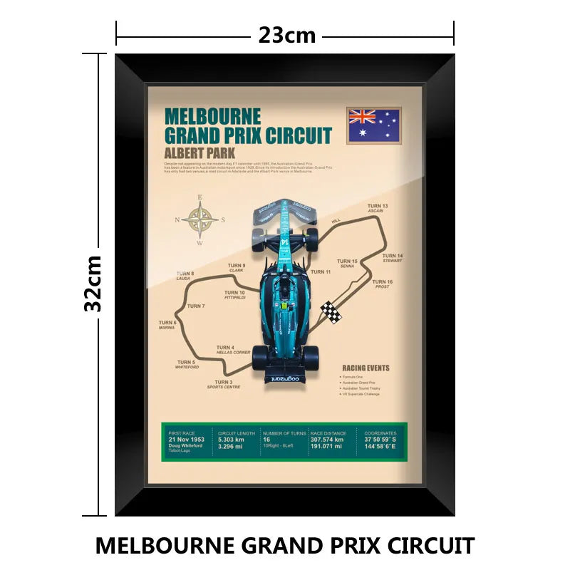 Cadre Circuit F1 Collector – Aston Martin AMR23 Fernando Alonso (1:43)