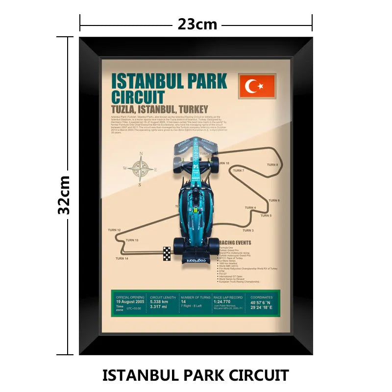 Cadre Circuit F1 Collector – Aston Martin AMR23 Fernando Alonso (1:43)