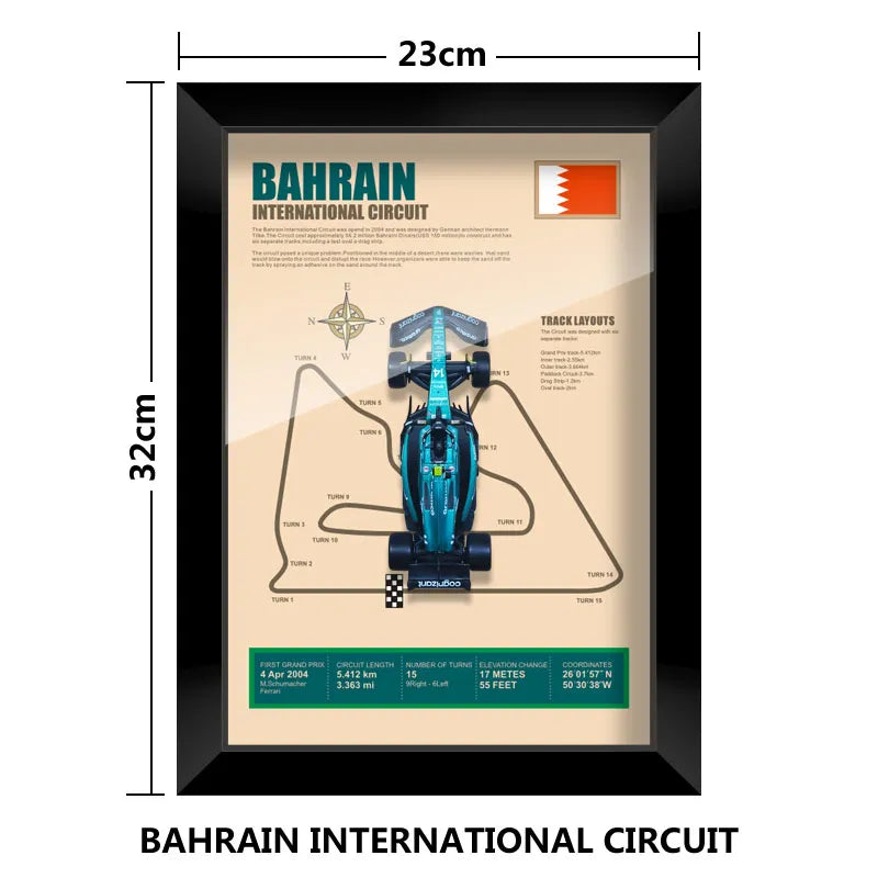 Cadre Circuit F1 Collector – Aston Martin AMR23 Fernando Alonso (1:43)