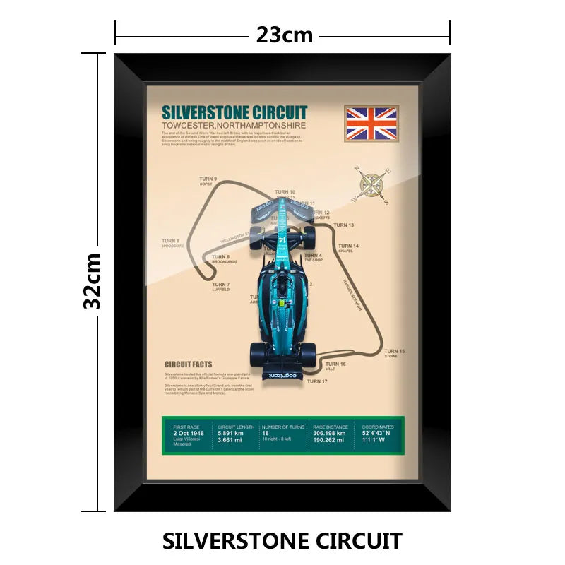 Cadre Circuit F1 Collector – Aston Martin AMR23 Fernando Alonso (1:43)