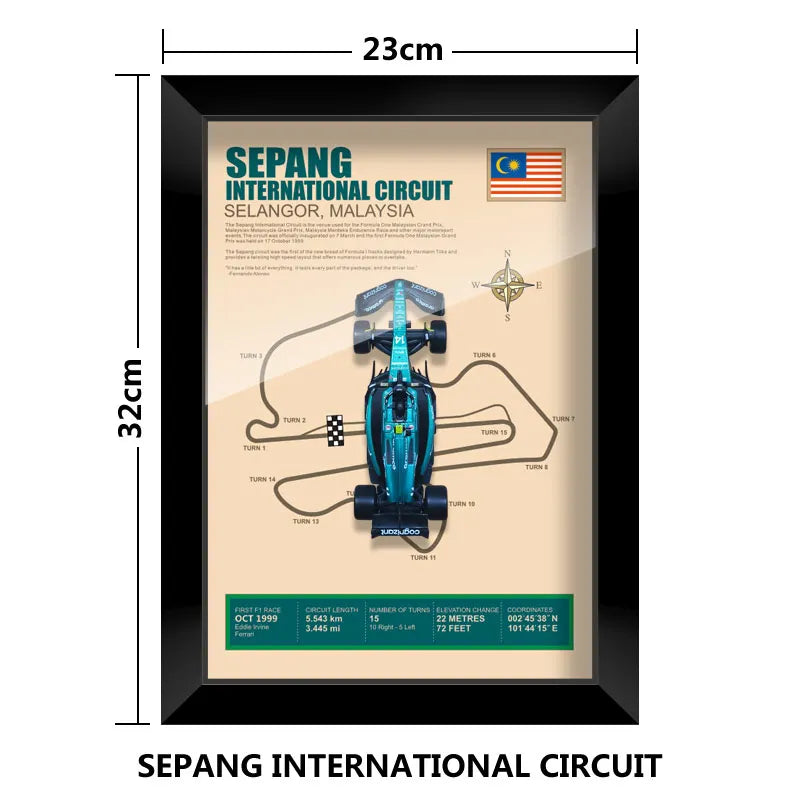 Cadre Circuit F1 Collector – Aston Martin AMR23 Fernando Alonso (1:43)