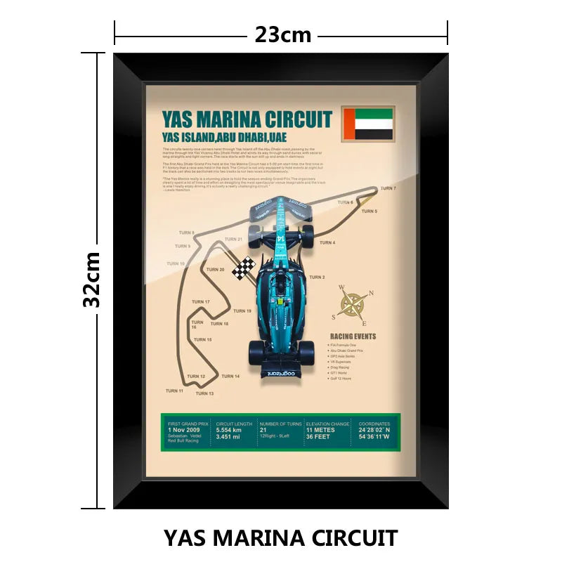 Cadre Circuit F1 Collector – Aston Martin AMR23 Fernando Alonso (1:43)