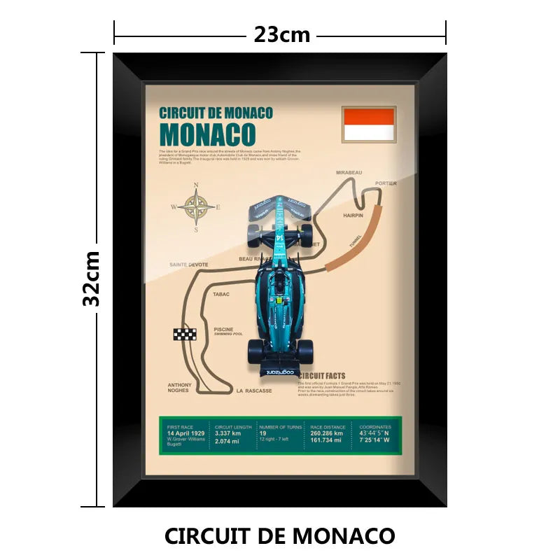 Cadre Circuit F1 Collector – Aston Martin AMR23 Fernando Alonso (1:43)