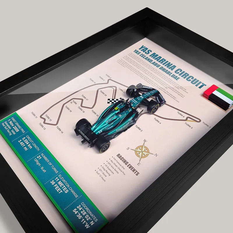 Cadre Circuit F1 Collector – Aston Martin AMR23 Fernando Alonso (1:43)