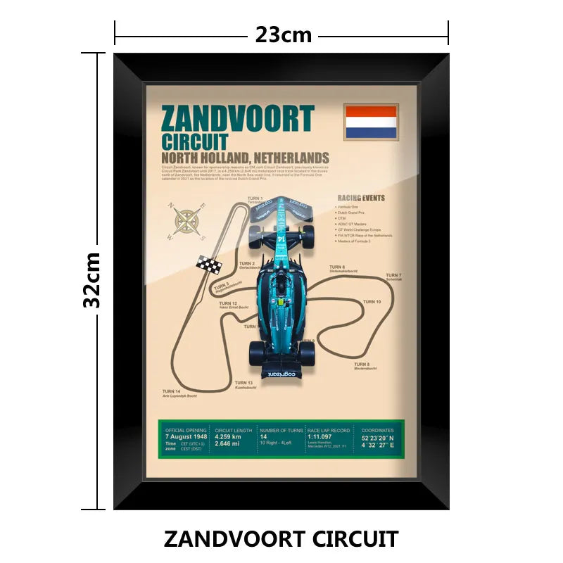 Cadre Circuit F1 Collector – Aston Martin AMR23 Fernando Alonso (1:43)