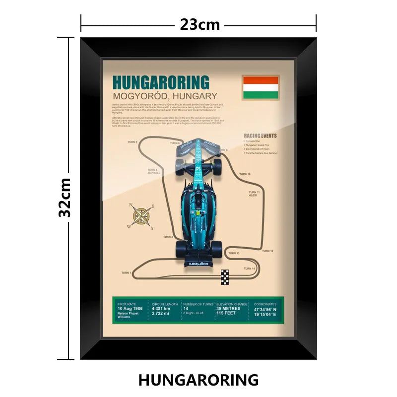 Cadre Circuit F1 Collector – Aston Martin AMR23 Fernando Alonso (1:43)