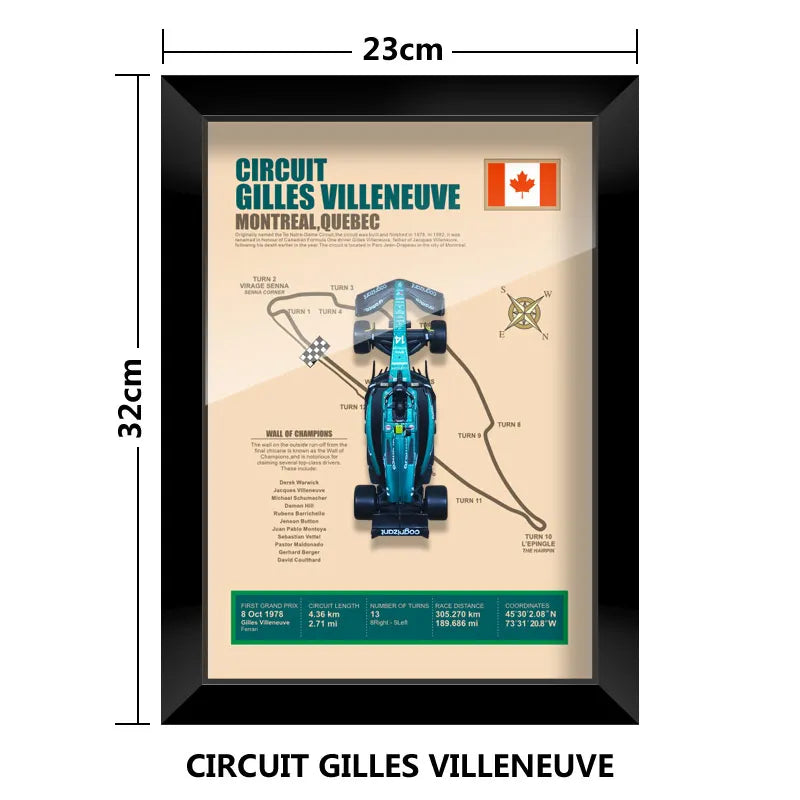 Cadre Circuit F1 Collector – Aston Martin AMR23 Fernando Alonso (1:43)