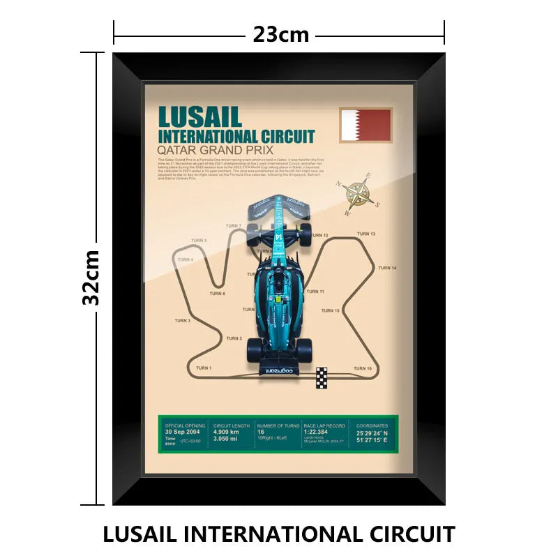 Cadre Circuit F1 Collector – Aston Martin AMR23 Fernando Alonso (1:43)