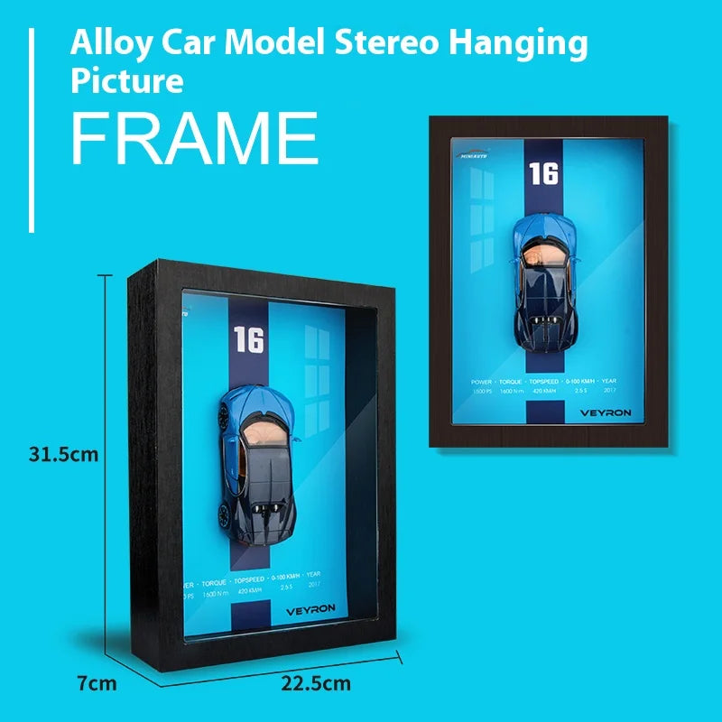 Supercar Display Frame – Miniature 1:32 en Cadre Prestige