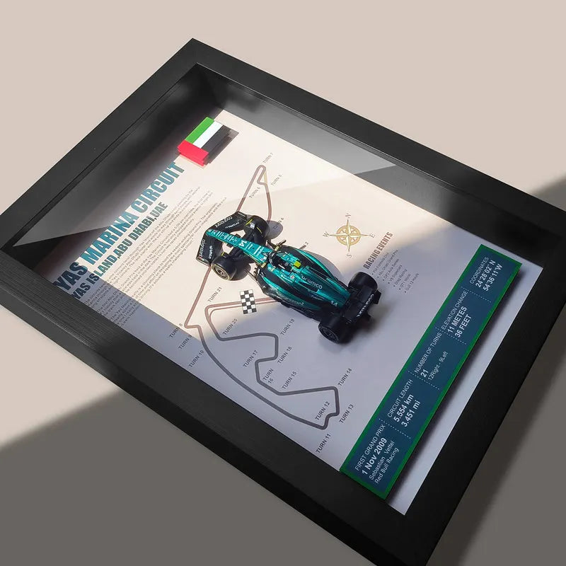 Cadre Circuit F1 Collector – Aston Martin AMR23 Fernando Alonso (1:43)
