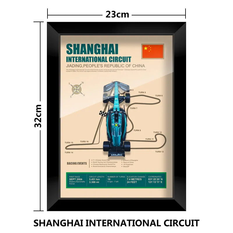 Cadre Circuit F1 Collector – Aston Martin AMR23 Fernando Alonso (1:43)