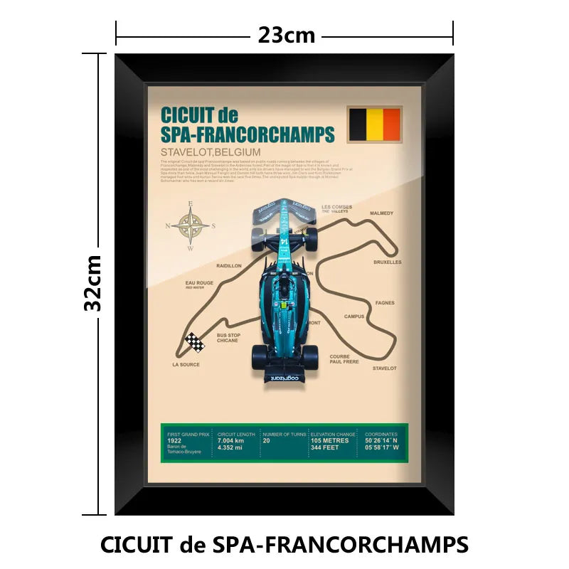 Cadre Circuit F1 Collector – Aston Martin AMR23 Fernando Alonso (1:43)