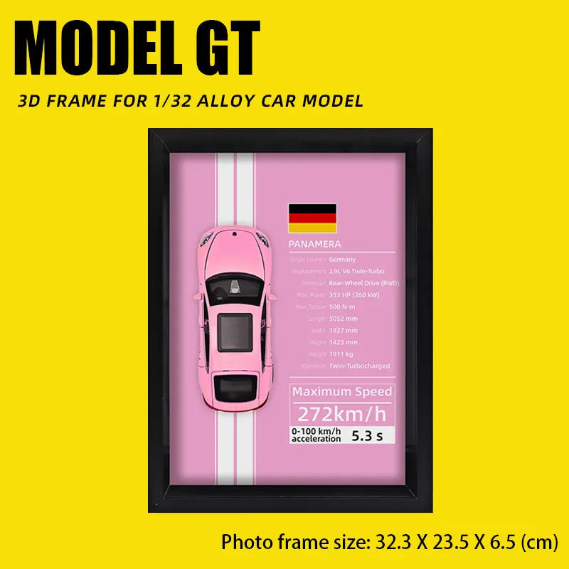 Supercar Display Frame – Miniature 1:32 en Cadre Prestige