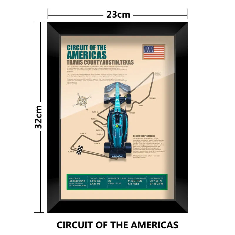 Cadre Circuit F1 Collector – Aston Martin AMR23 Fernando Alonso (1:43)