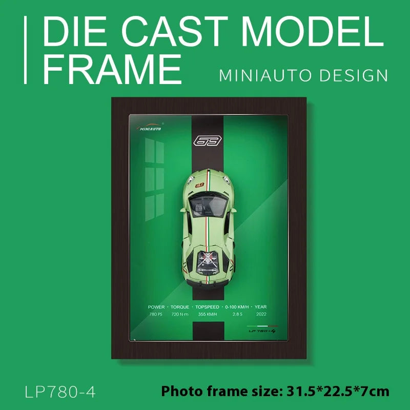 Supercar Display Frame – Miniature 1:32 en Cadre Prestige