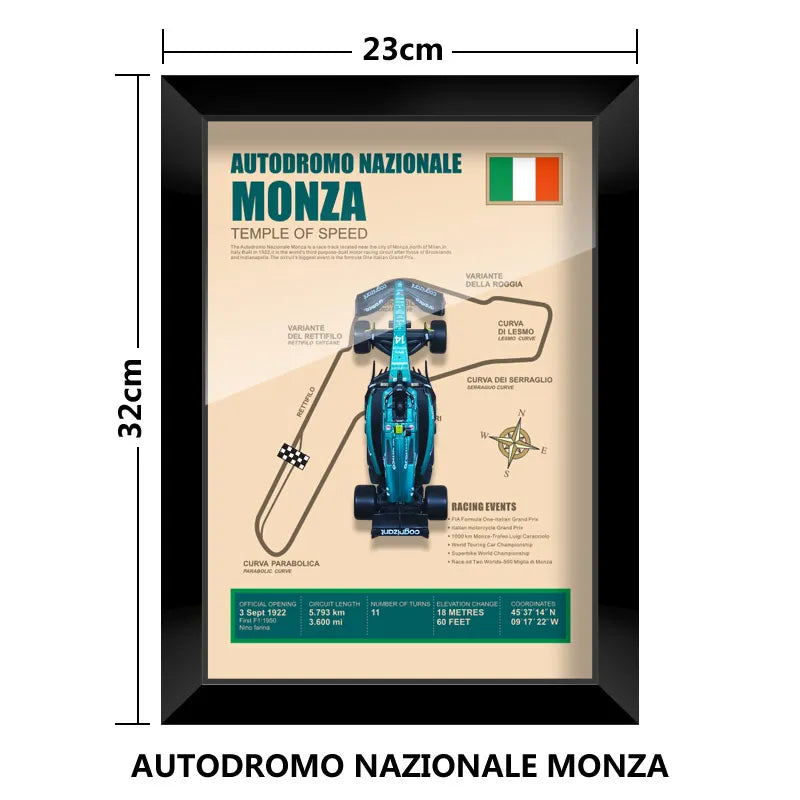 Cadre Circuit F1 Collector – Aston Martin AMR23 Fernando Alonso (1:43)