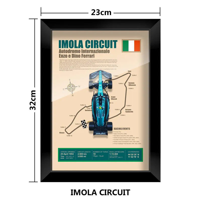 Cadre Circuit F1 Collector – Aston Martin AMR23 Fernando Alonso (1:43)