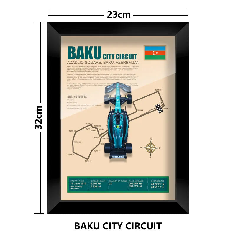Cadre Circuit F1 Collector – Aston Martin AMR23 Fernando Alonso (1:43)