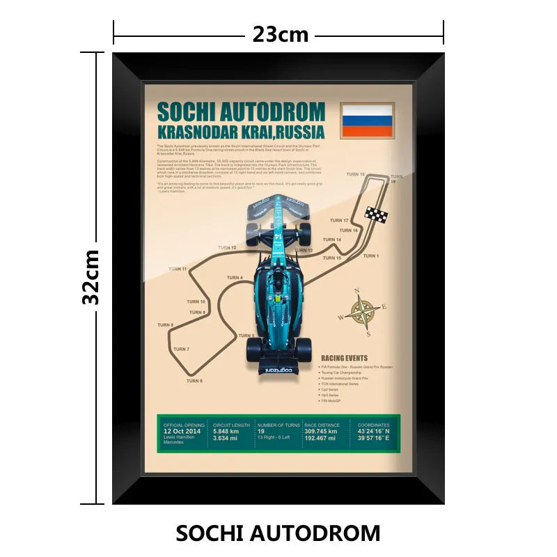 Cadre Circuit F1 Collector – Aston Martin AMR23 Fernando Alonso (1:43)